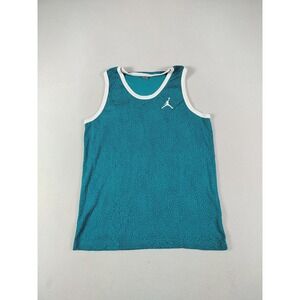 Jordan Shirt Mens XL Teal Tank Top‎ Sleeveless Jumpman Elephant Print Stencil